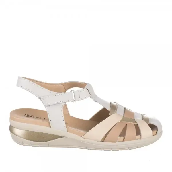 Sandalia de piel cerrada Pitillos 2802
