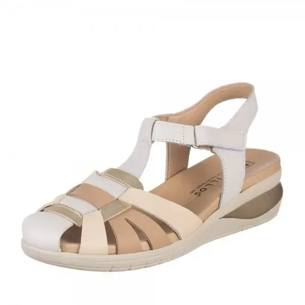 Sandalia de piel cerrada Pitillos 2802