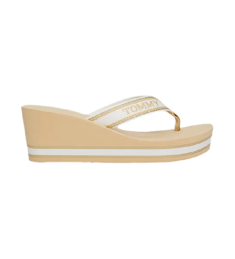 Sandalias Logo beige