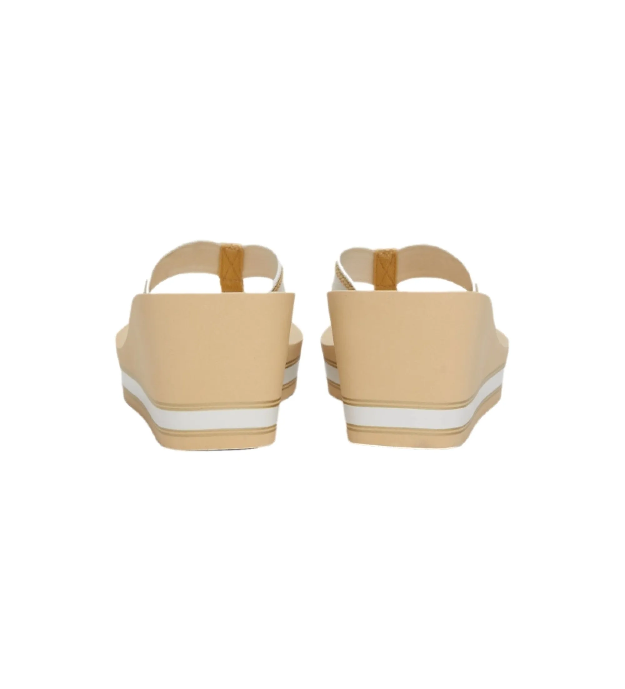 Sandalias Logo beige