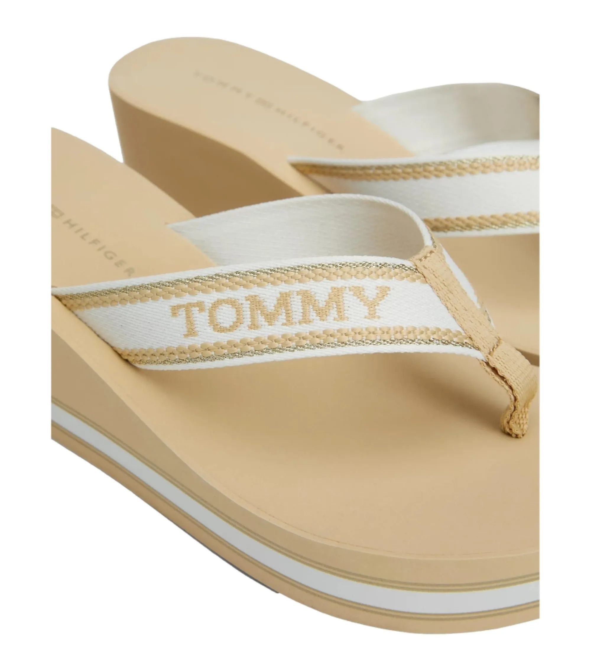 Sandalias Logo beige