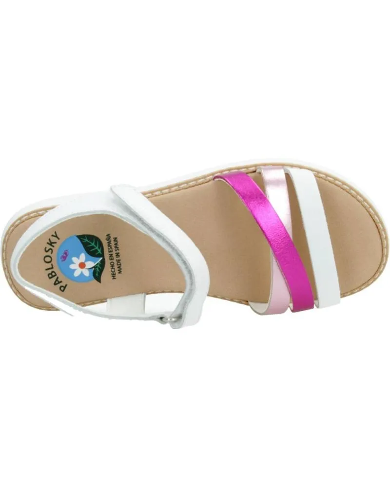 Sandalias PABLOSKY  de Niña 423000P  BLANCO