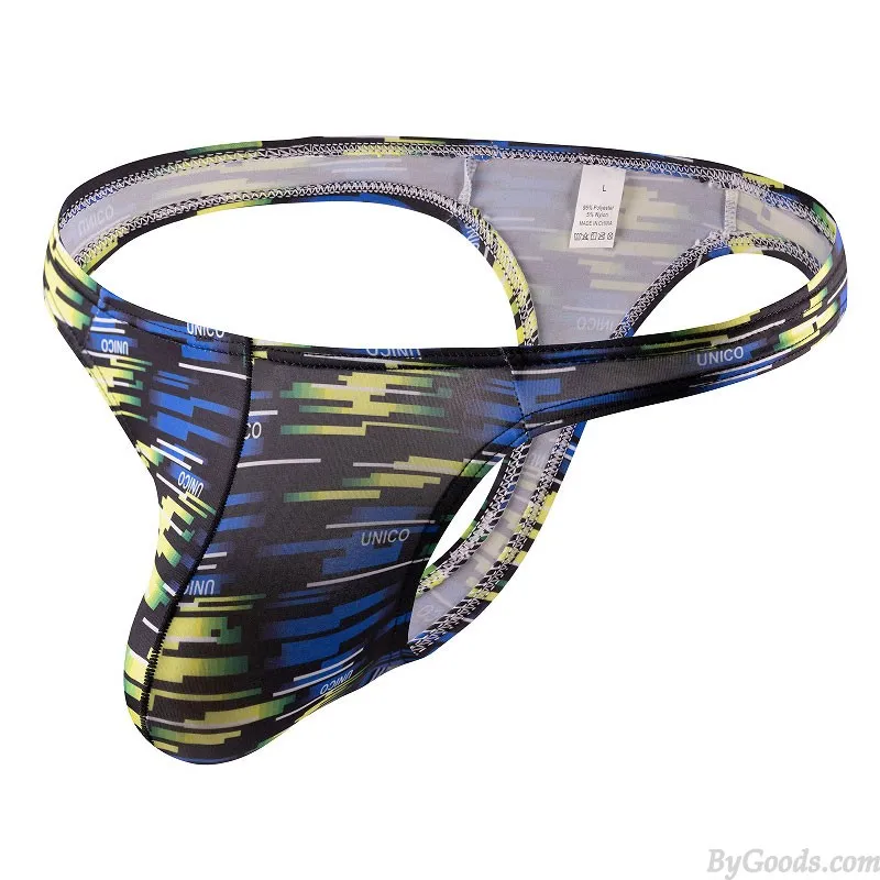 SEXY SNOWFLAKE LEAF STRIPE LOW RISE BRIEFS UNDERWEAR GSTRING THONG SISSY UNDERPANTS ATHLETIC SUPPORTER BREATHABLE MENS LINGERIE