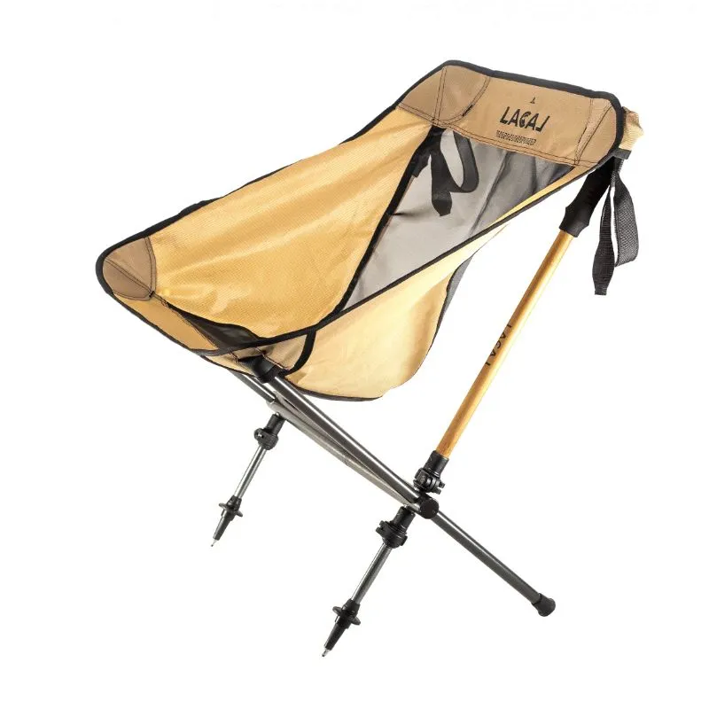 Silla de camping plegable Lacal STICK CHAIR LIGHT (amarillo)