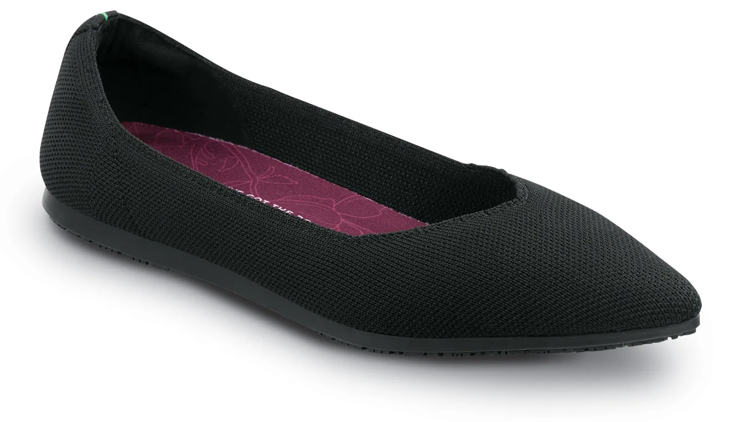SR MAX Zapato de trabajo con puntera blanda, antideslizante MaxTRAX, estilo de vestir plano, negro, de mujer, SR Max Albright