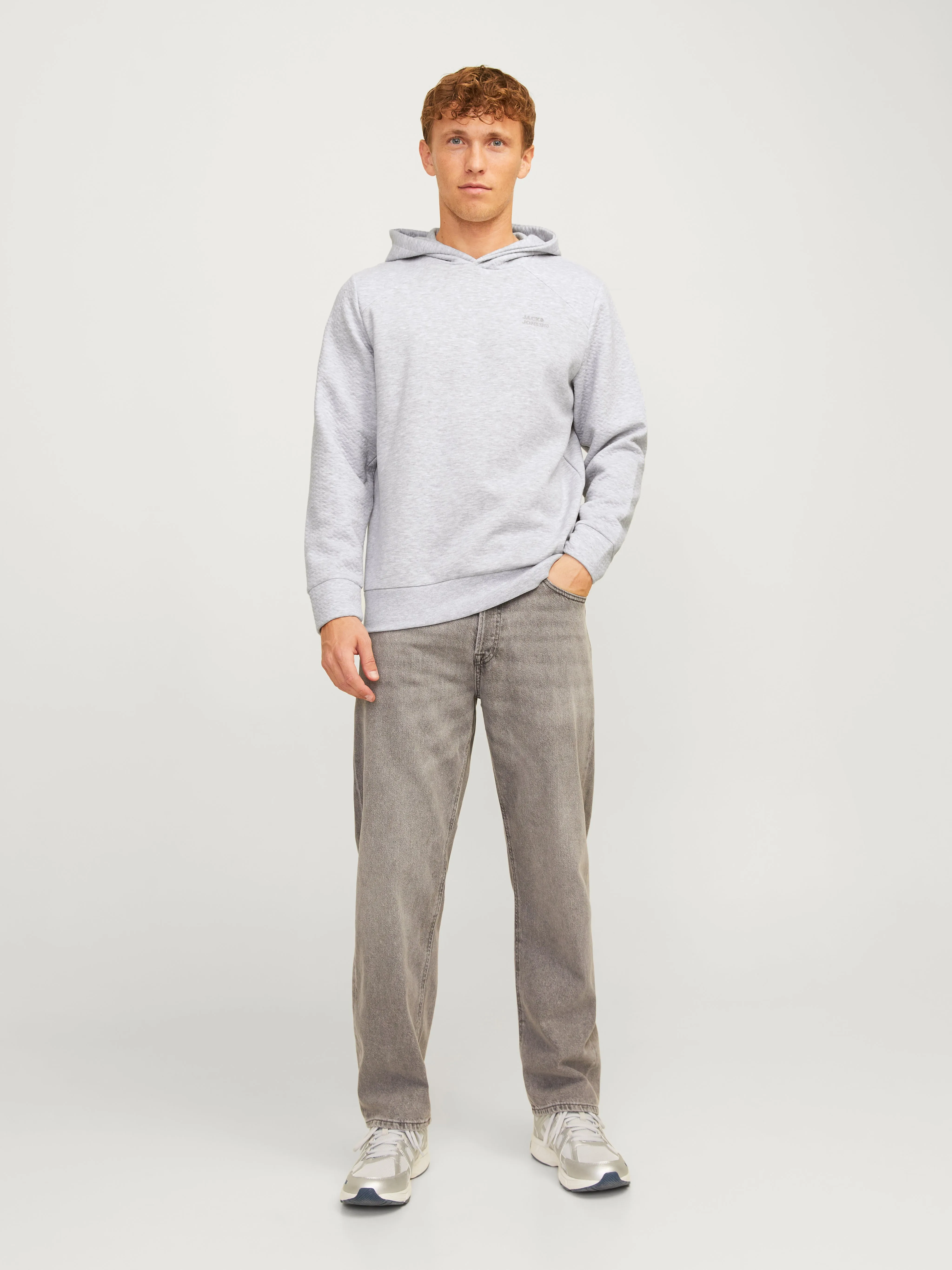 Sudadera con capucha Logotipo | Gris claro | Jack & Jones®