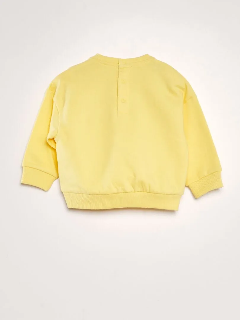 SUDADERA DE CHáNDAL 'MONSIEUR MADAME'  UNISEX  AMARILLO