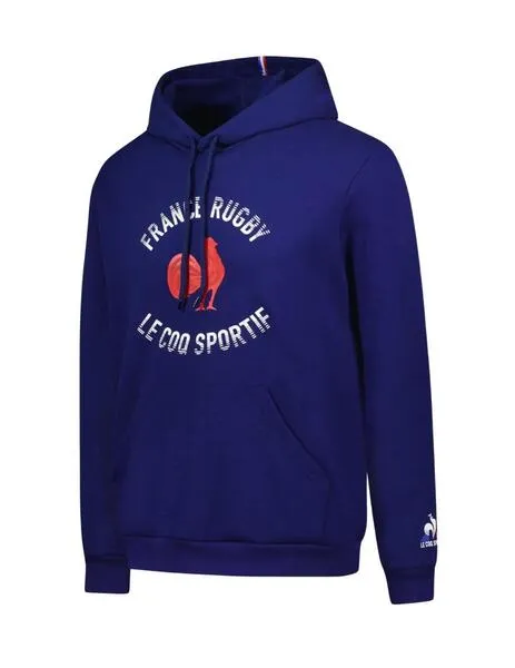 Sudadera le coq sportif france rugby azul de hombre.