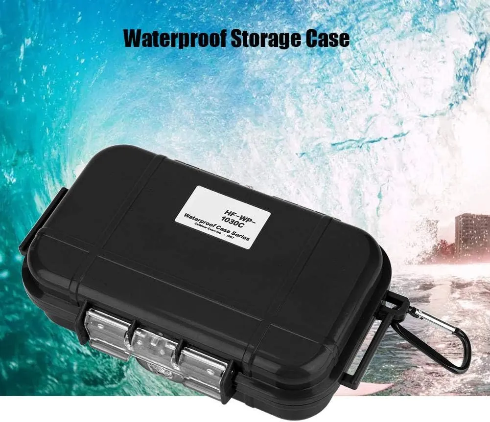 Tbest Caja Seca Impermeable Caja de Alenamiento Caja Impermeable a Prueba de Agua al Aire Libre Buceo Supervivencia Caja de Tran