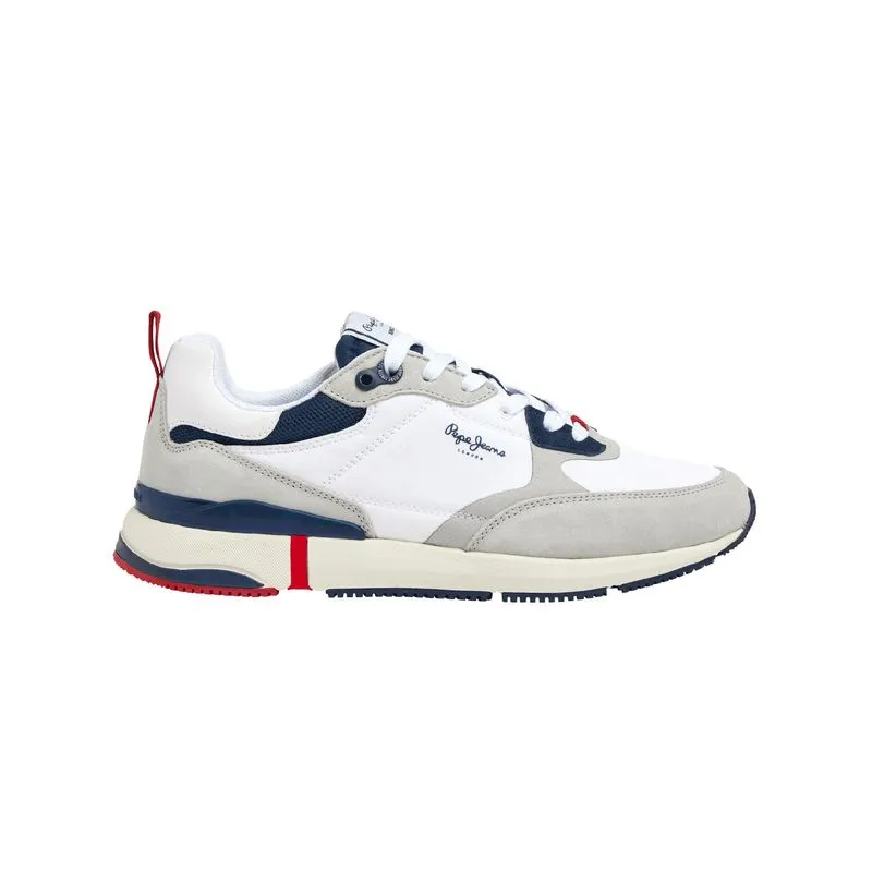 TENIS PEPE JEANS HOMBRE LONDON PRO VINT BLANCO  GRIS