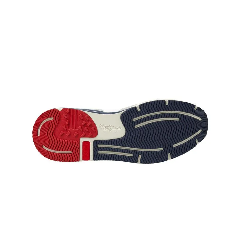 TENIS PEPE JEANS HOMBRE LONDON PRO VINT BLANCO  GRIS