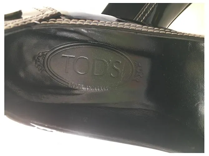 Tod's zapatos de tacon. made in Italy. talla IT.38,EU 39 Negro 