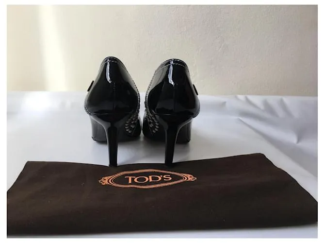 Tod's zapatos de tacon. made in Italy. talla IT.38,EU 39 Negro 