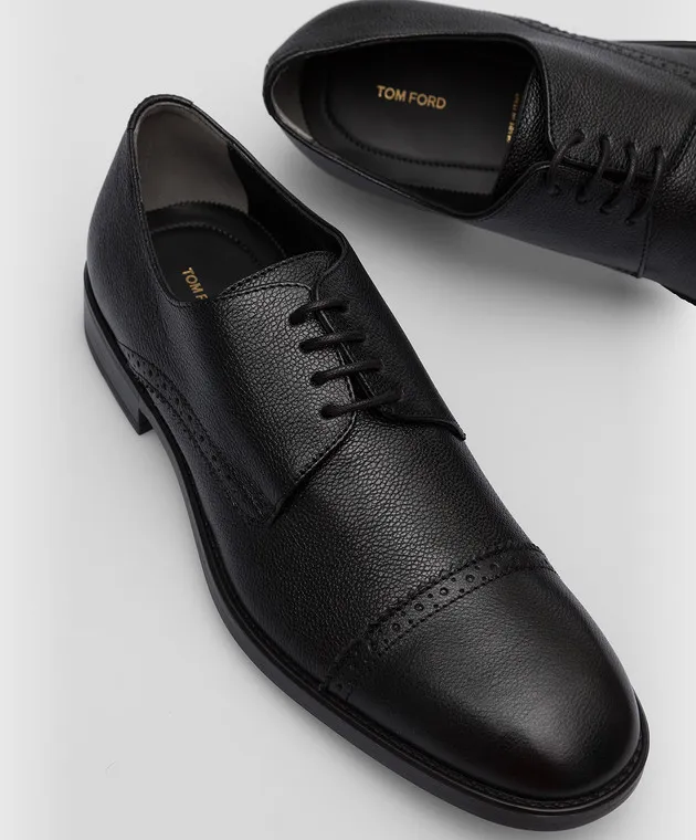 Tom Ford Black Leather Brogues