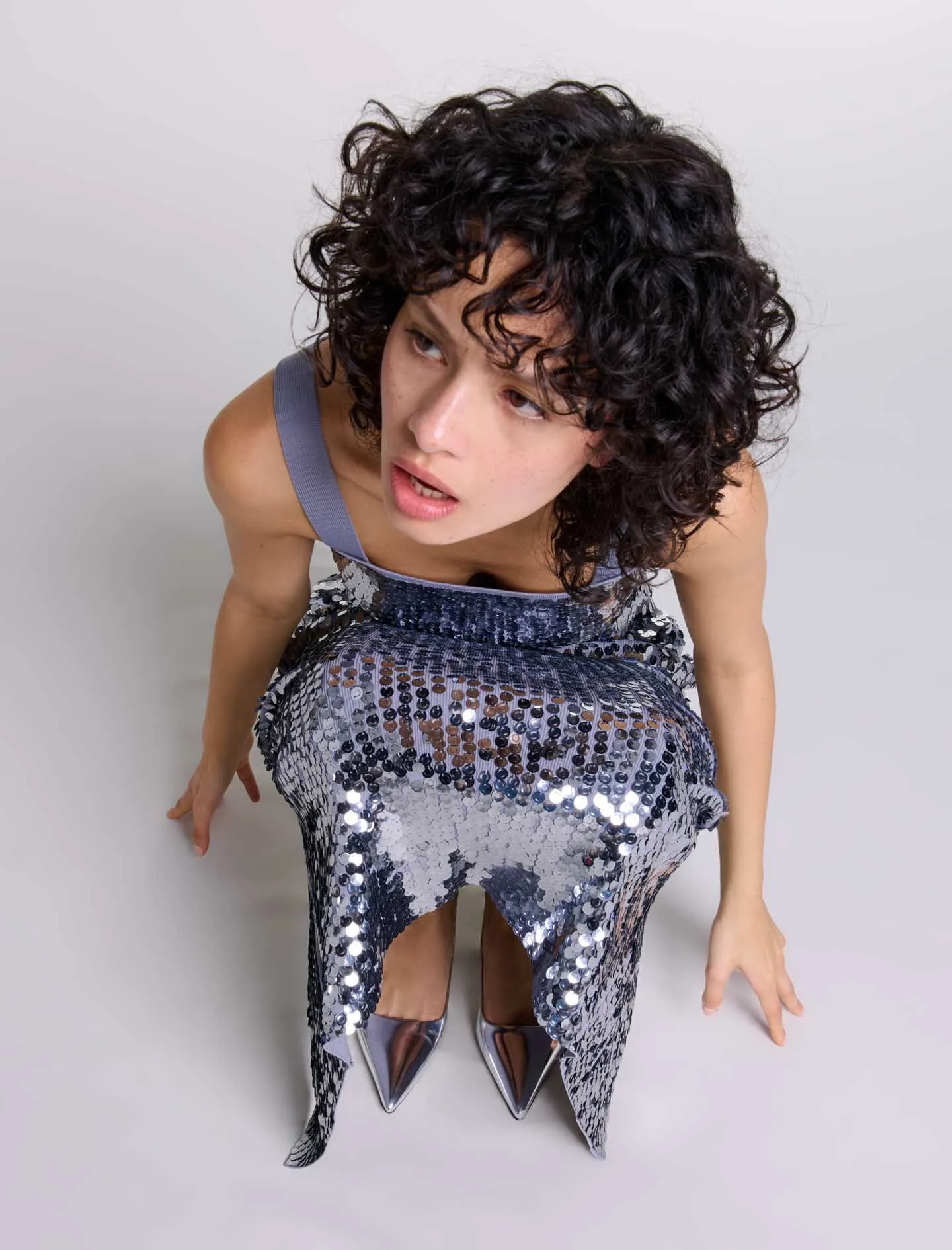 Top con detalle de lentejuelas