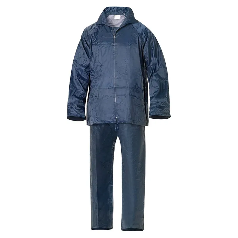 TRAJE DE AGUA IMPERMEABLE AZUL NYLON        TALLA 6M