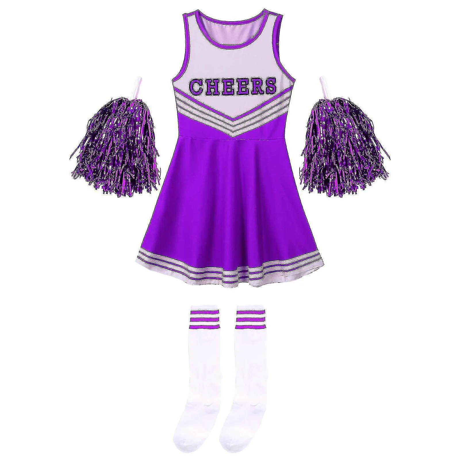 Uniformes de porristas de niñas, uniformes de niñospúrpura