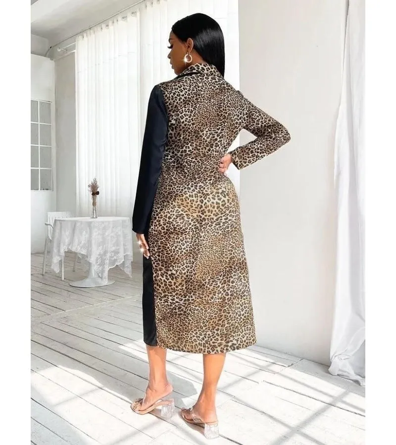 VESTIDO ESTAMPADO TIGRE ROYAL LUXE  2275  NEGRO