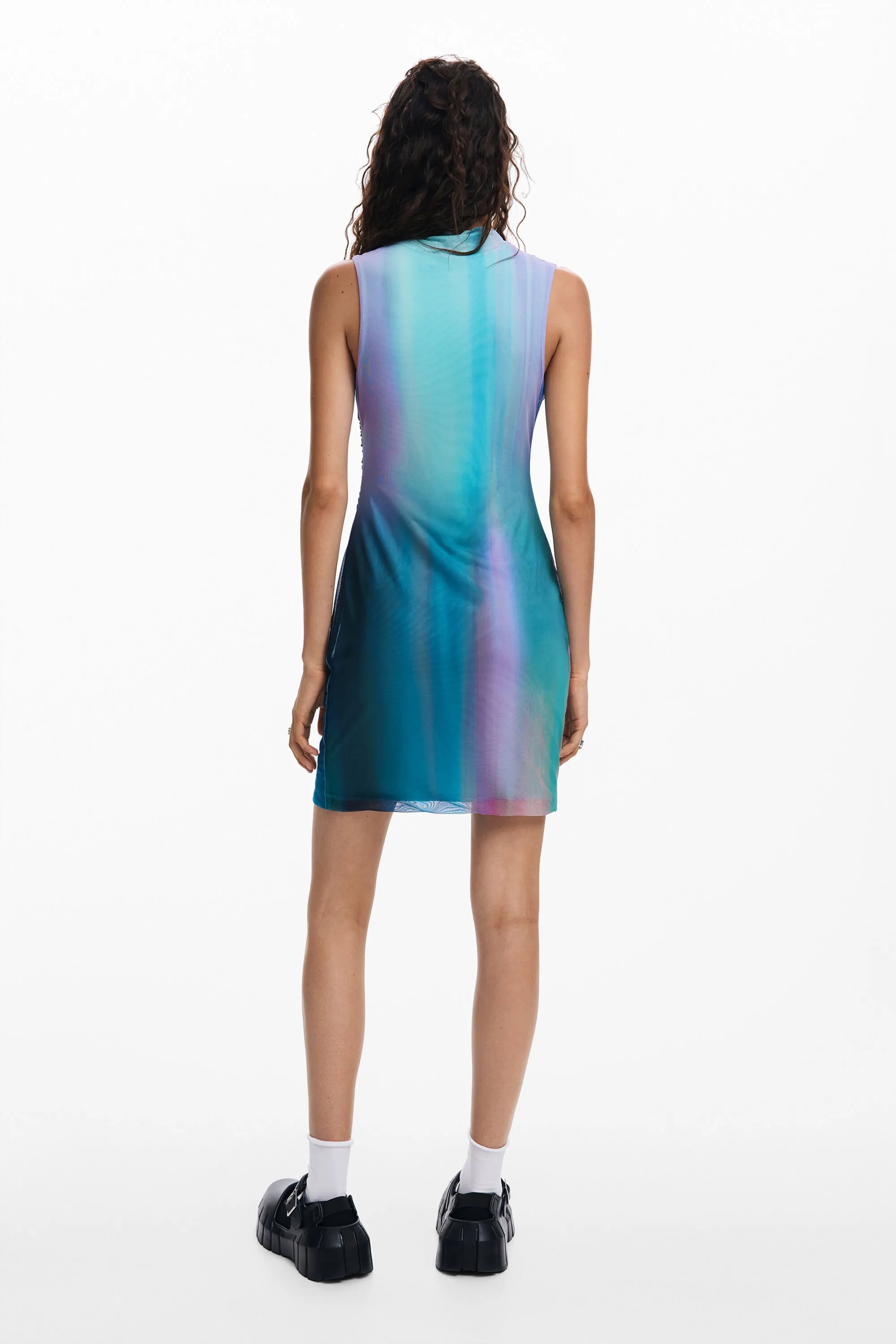 Vestido tul efecto difuminado