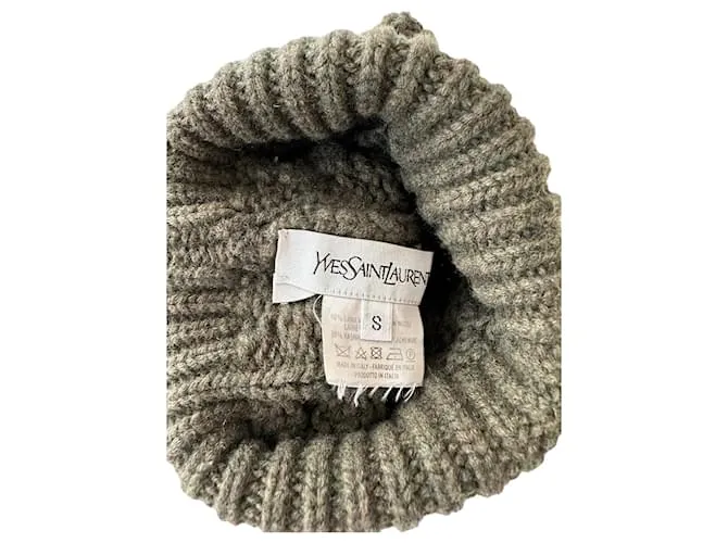 Yves Saint Laurent Gorro YSL Caqui 