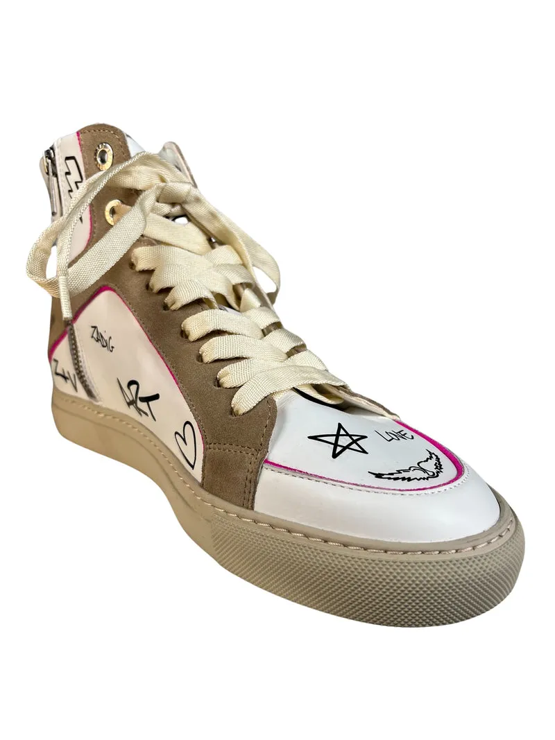 ZADIG & VOLTAIRE Zapatillas Cuero Fucsia