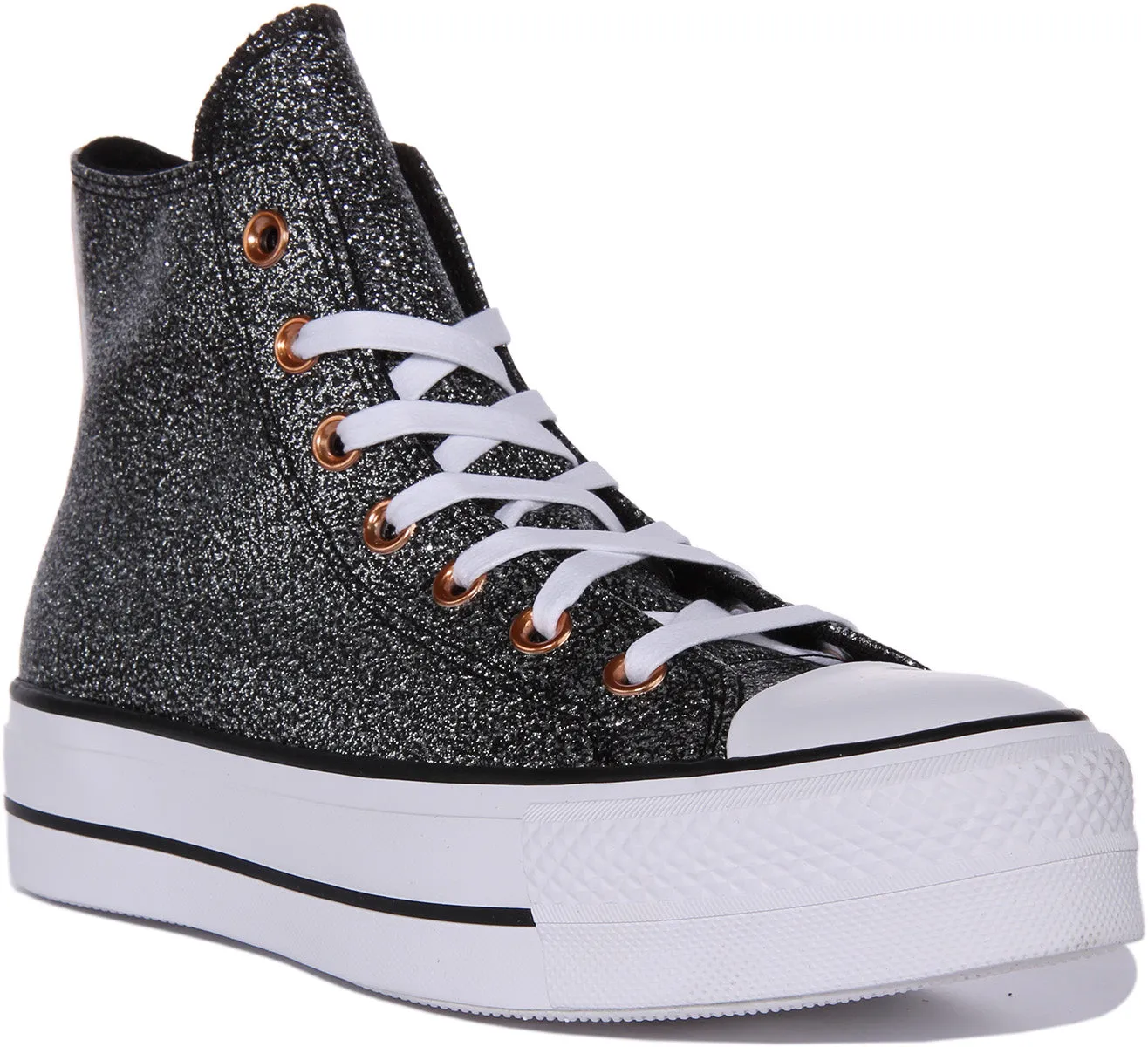 Zapatillas de lona para mujer Converse CT AS Lift Lace Up Platform en color granate