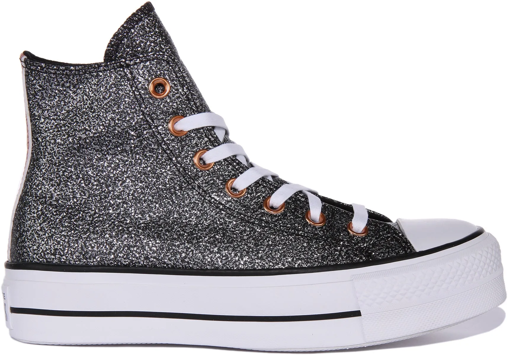 Zapatillas de lona para mujer Converse CT AS Lift Lace Up Platform en color granate
