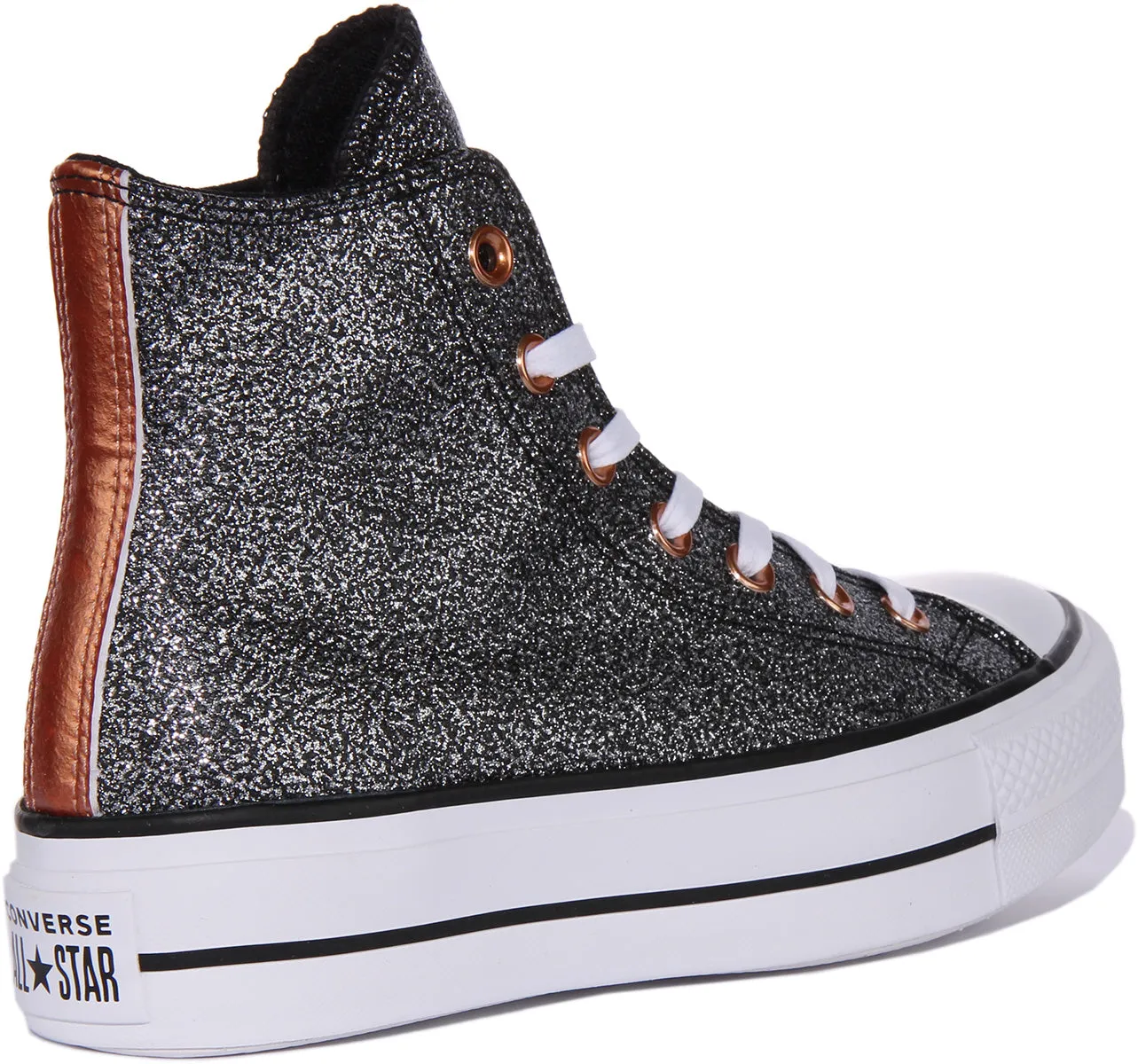 Zapatillas de lona para mujer Converse CT AS Lift Lace Up Platform en color granate