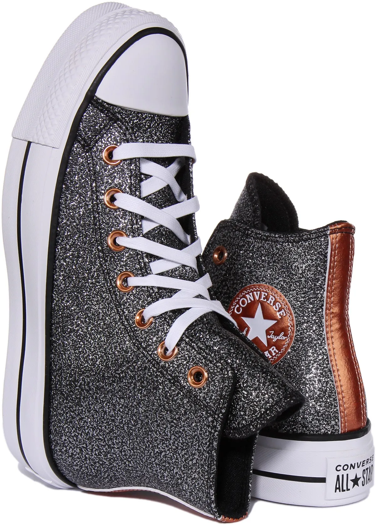 Zapatillas de lona para mujer Converse CT AS Lift Lace Up Platform en color granate