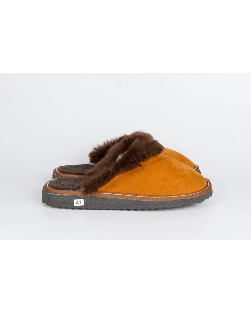 zapatillas destalonadas con pelo