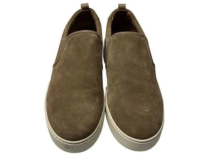 ZAPATILLAS PAUL ANDREW SLIPON N EN ANTE CAQUI VERDE 