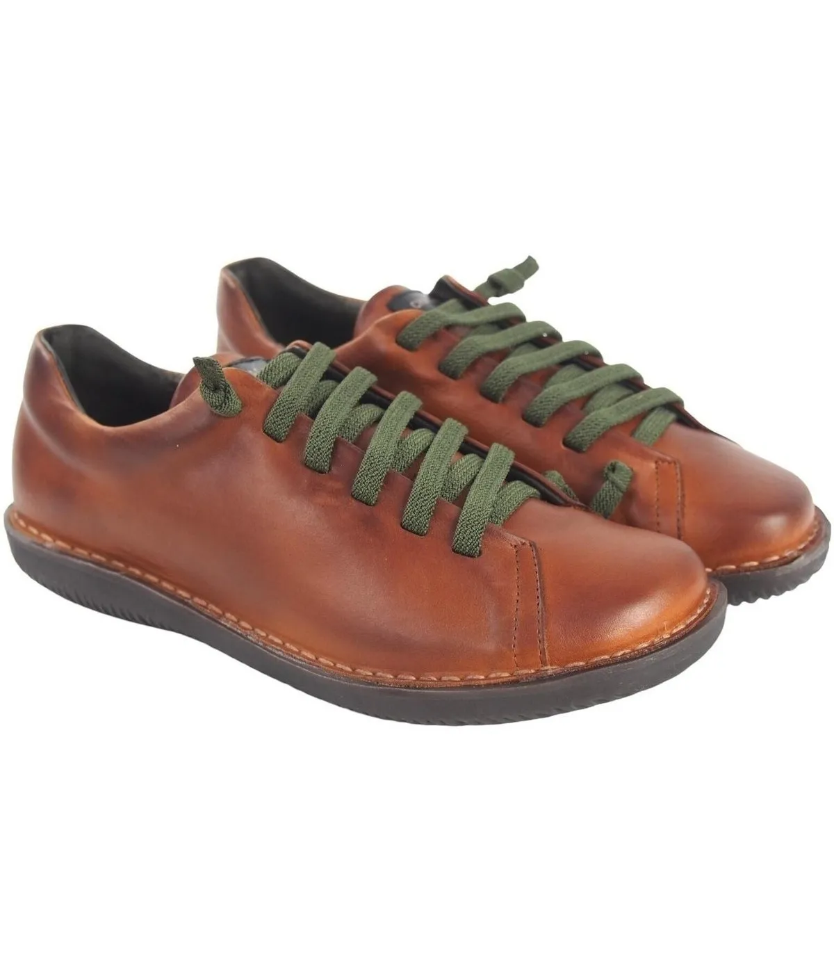 Zapato con cordones elásticos y cremallera