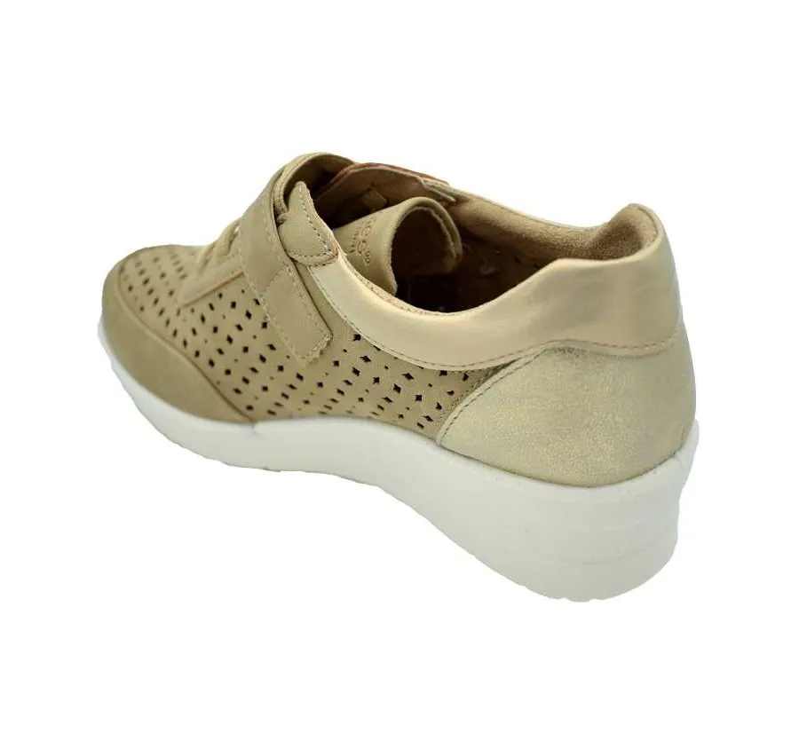 ZAPATO PARA MUJER AJH21173 ESTILO BLUCHER PICADO MARINO 27078