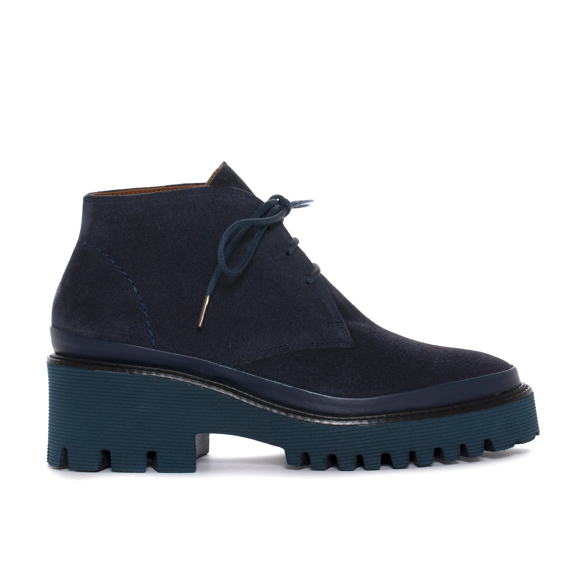 ZAPATO PLATAFORMA CARMEN VELOUR OCEANO