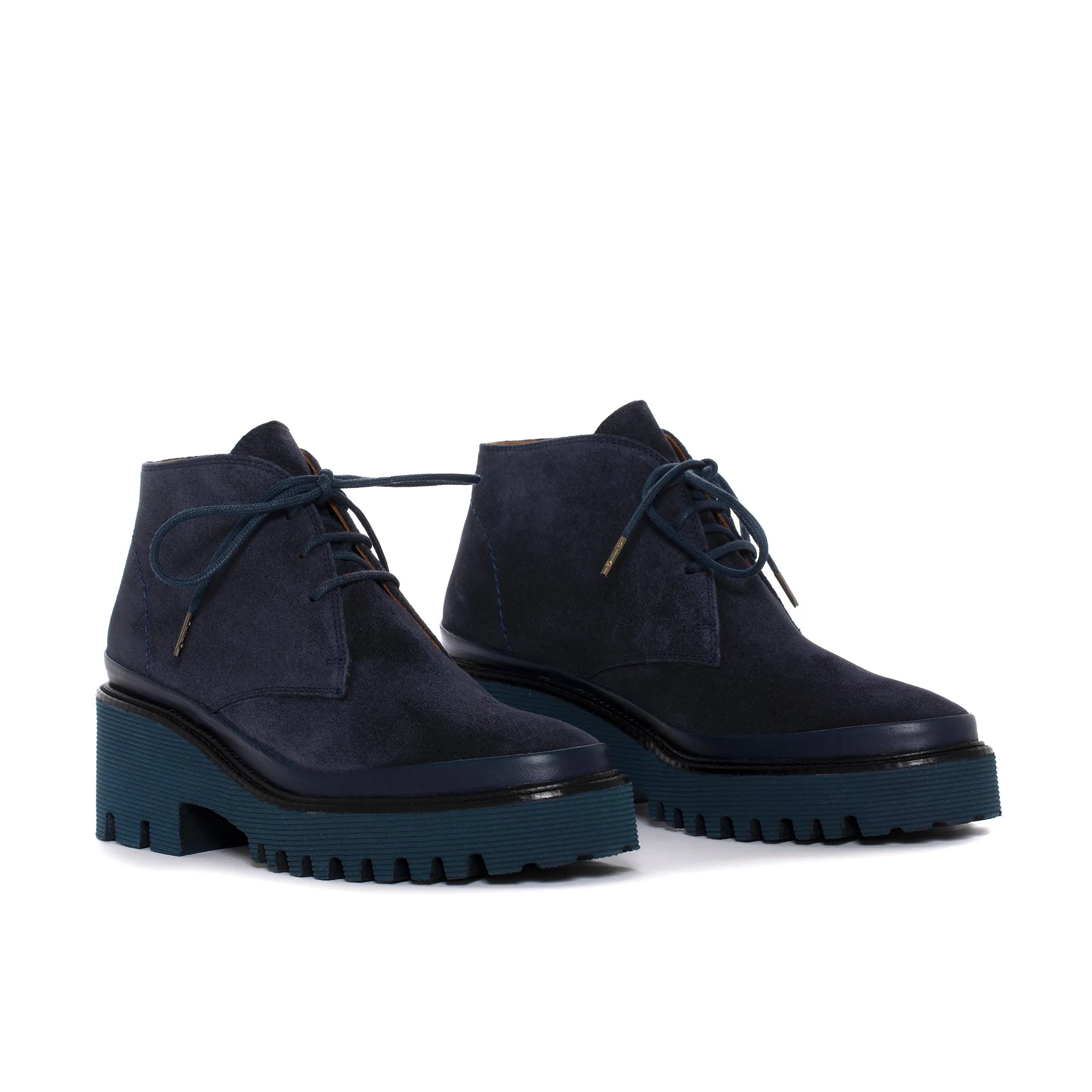 ZAPATO PLATAFORMA CARMEN VELOUR OCEANO