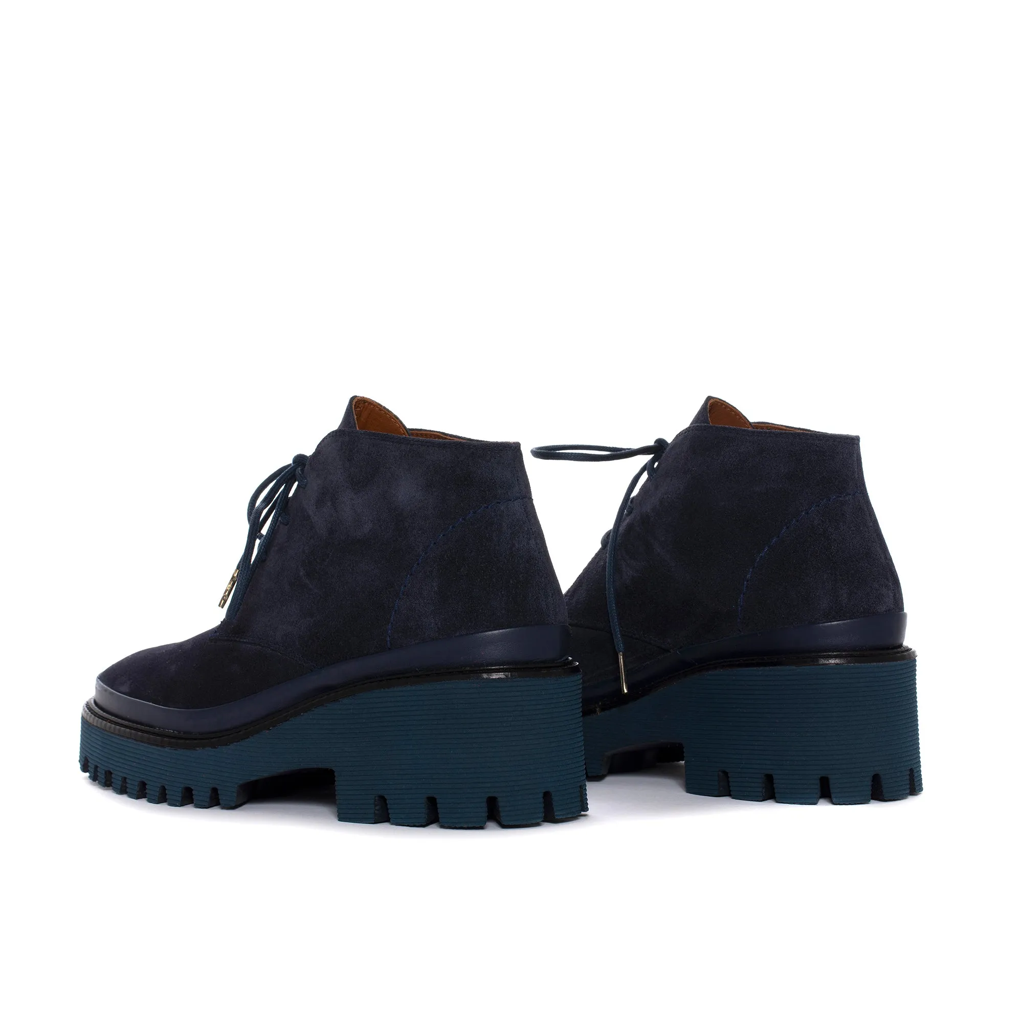 ZAPATO PLATAFORMA CARMEN VELOUR OCEANO