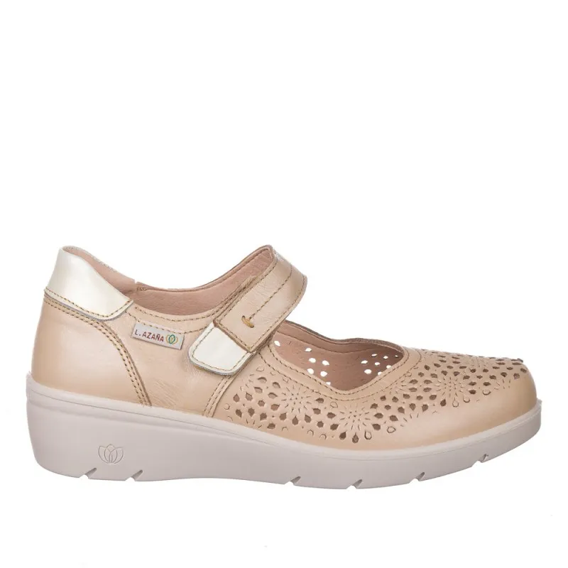 Zapatos De Sport Laura Azaña 26814 Mujer Beig